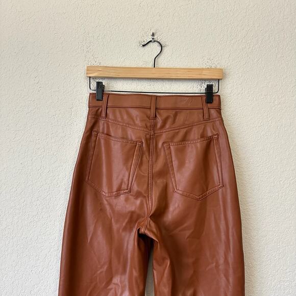 ABERCROMBIE & FITCH Curve Love 90s Straight Pants Brown Ultra HR - Picture 5 of 13